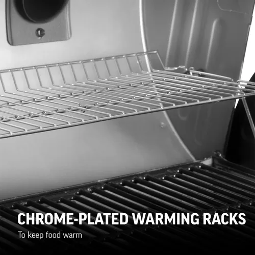 Vista 8 de Char-Griller® Parrilla Combinada de Gas Propano y Carbón de Doble Función de 2 Quemadores 24,000 BTU y Ahumador con 870 Pulgadas Cuadradas