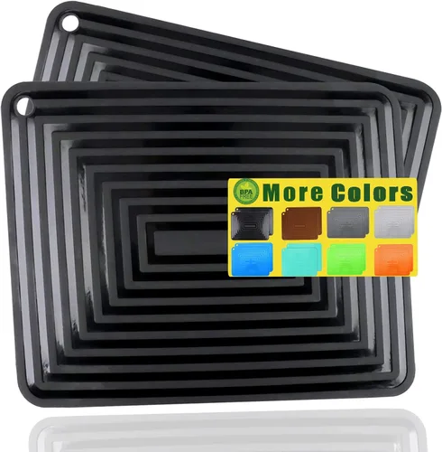 LogHog Large Silicone Trivet Mats for Hot Dishes/Pans, Heat Resistant Pot Holder, 9"x12" Non Slip Flexible Durable Pot Coaster Kitchen Table Mats