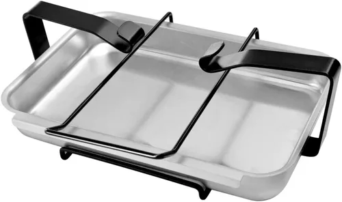 Stanbroil 7515 Bandeja de aluminio para parrilla de gas y soporte para recogida de grasa, repuesto para Weber Genesis 1000-5500, Genesis