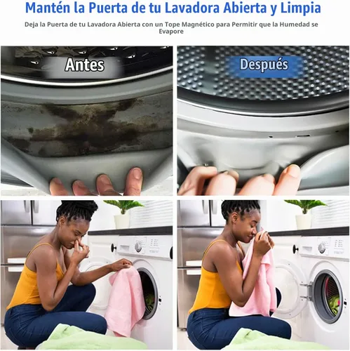 Vista 3 de Magoog Accesorio para puerta de lavadora, "más corto, ahorro de espacio", accesorio compacto para puerta de arandela de carga frontal, mantiene