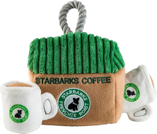 Haute Diggity Dog Starbarks Activity House, juguetes de peluche para perros con chirriador interactivo, estimulante enriquecimiento de mascotas,