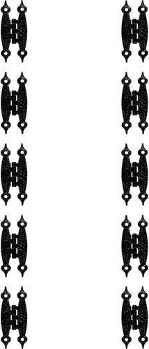 Vista 3 de Franklin Brass Hammercraft H09000K-FB-B - Bisagras empotradas para puertas de gabinete, cajas, armarios, muebles, color negro mate
