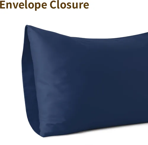 Vista 139 de Juego de 2 fundas de almohada 100% algodón egipcio, fundas de almohada refrescantes de 400 hilos, fundas de almohada suaves y transpirables con Beige