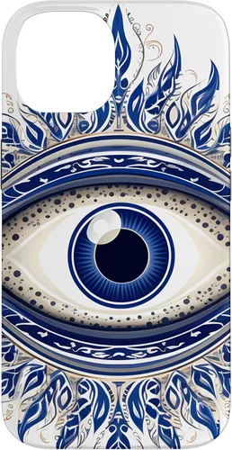 Vista 4 de iPhone 16 Evil Eye - Una potente protección elegante - Funda de arte mandala