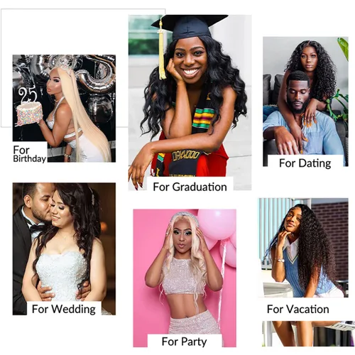 Vista 9 de Manojos de cabello humano ondulado 12A de 24, 26, 28 pulgadas, 3 paquetes de cabello humano 100% sin procesar, extensiones de cabello humano virgen