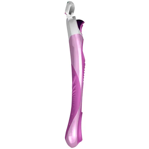 Vista 4 de ShaveMOB Kit de maquinilla de afeitar de 4 cuchillas para mujer (mango de cabeza flexible + 12 repuestos) - The Purist Shaving Kit