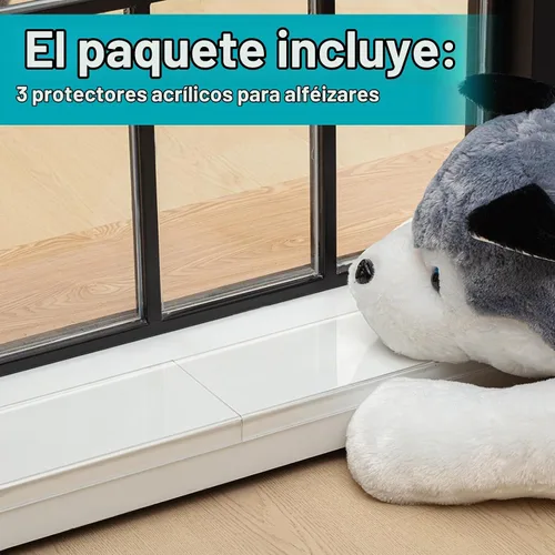 Vista 3 de Wenqik 2 protectores transparentes para alféizar de ventana de 14.75 x 2.5