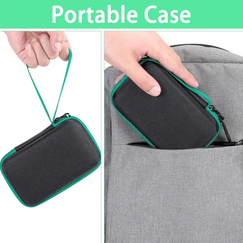 Vista 6 de Aenllosi Hard Carrying Case Compatible with Blaze Taito Super Pocket Arcade Gaming Handhled,Mesh Pocket for USB Cable & Evercade Cartridges(Case