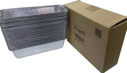 Vista 4 de Firsgrill Forros Profesionales para Grasa Desechables de Papel de Aluminio Bandejas de Goteo para Parrilla Portátil Camp Chef (20)