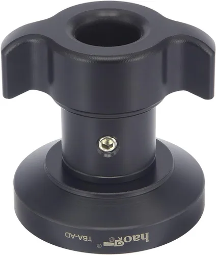 Vista 4 de Haoge TBA-AD Mango de bloqueo de amarre corto roscado perilla para trípode Manfrotto Video Fluid Head Bowl Adaptador MVH500A MVH502A 504HD 526 509HD