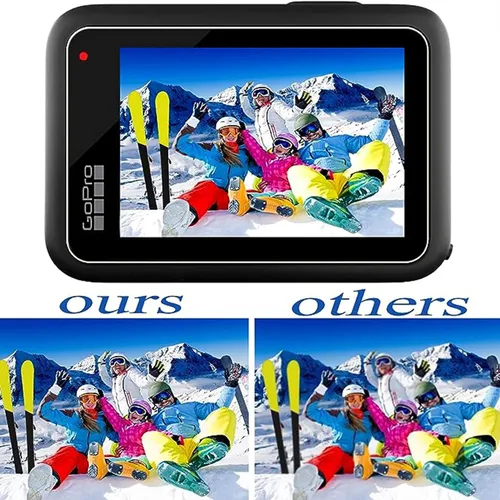 Vista 2 de PCTC Hero 12 Funda protectora de silicona + 6 protectores de pantalla de vidrio templado para Hero 12/11/10/9, kit de accesorios para GoPro Hero