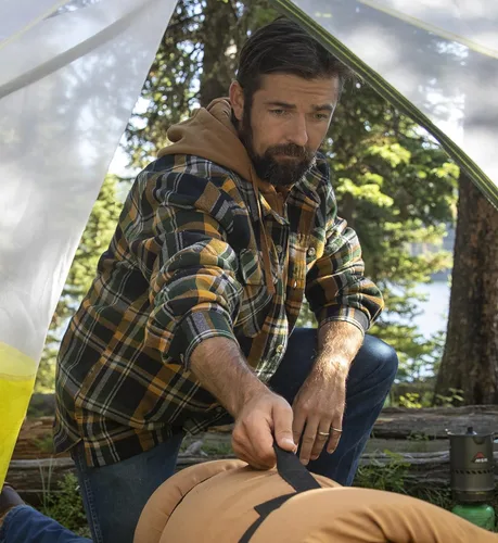 Vista 3 de Legendary Whitetails Maplewood Chaqueta tipo camisa con capucha para hombre