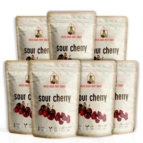 Vista 18 de Grosella negra liofilizada – Paquete de 7 – Fruta 100% real, sin azúcar añadido, crujiente y deliciosa, larga vida útil