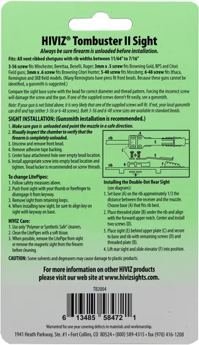 Vista 4 de HIVIZ Tombuster II - Mira de fibra óptica, verde y naranja