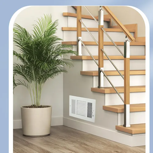 Vista 6 de Zonon 10 cubiertas de ventilación de techo de 6 x 10 pulgadas, 3 vías para pared lateral, registro de techo, cubierta de ventilación de aire