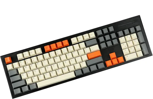Vista 3 de Carbon Miami PBT - Teclas retroiluminadas ANSI de perfil de cereza de doble disparo para teclado mecánico MX Melody 96 KBD75 68 61 87 104 Keychron