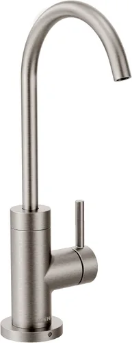 Moen, K-S5530BLS, grifo para bebidas moderno con sistema de filtración opcional (se vende por separado), inoxidable, color negro, S5530SRS