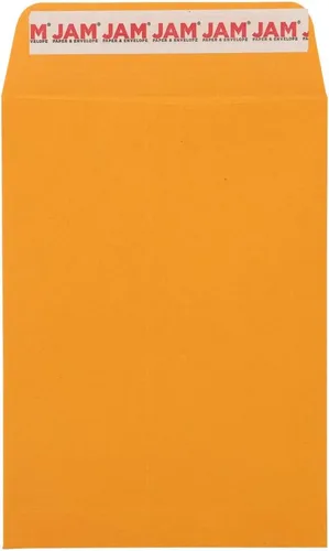 Vista 20 de JAM PAPER Sobres comerciales para negocios de monedas #3 con cierre de despegar y sellar, 2 1/2 x 4 1/4 pulgadas, papel kraft marrón Manila, 50