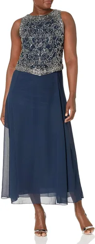 Vista 3 de J Kara Vestido de 1 pieza sin mangas para mujer