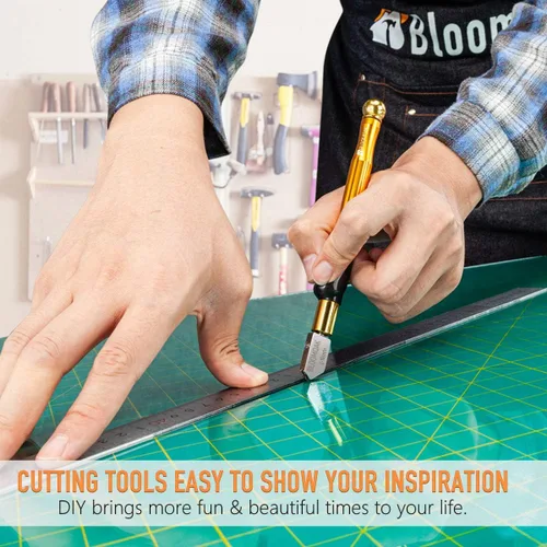 Vista 8 de Herramienta profesional de corte de vidrio con mango de aleación de tungsteno y carburo con rango de 2-20mm, cortador profesional para vidrio