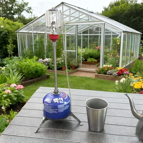 Vista 2 de MCAMPAS Mini Soporte Estabilizador de Botella de Combustible, Trípode Plegable de Acero Inoxidable 304 para Estufas de Camping, Botellas