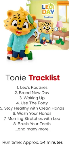 Vista 5 de Tonies Figura de juguete de audio del día de Leo: rutinas