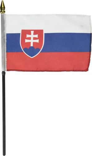 Us Flag Store Bandera de Eslovaquia, 4 x 6 pulgadas