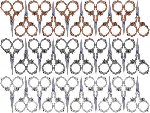 Vista 61 de JubileeYarn - Tijeras de bordado de estilo antiguo, color cobre, 1 par