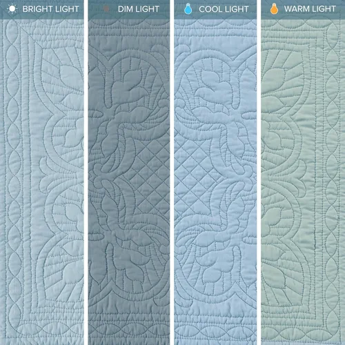 Vista 5 de Madison Park Juego de funda para sofá cama, funda acolchada de damasco para sofá cama, para todas las estaciones, ropa de cama costera prelavada