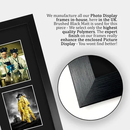 Vista 6 de HWC Trading Bryan Cranston & Aaron Paul Breaking Bad Walter White & Jesse Pinkman 16 x 12 pulgadas (A3) - Regalos impresos con autógrafo