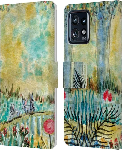 Vista 12 de Head Case Designs Officially Licensed Wyanne Quiet Nature 2 Leather Book Wallet Case Cover Compatible with Motorola Moto Edge 40 Pro