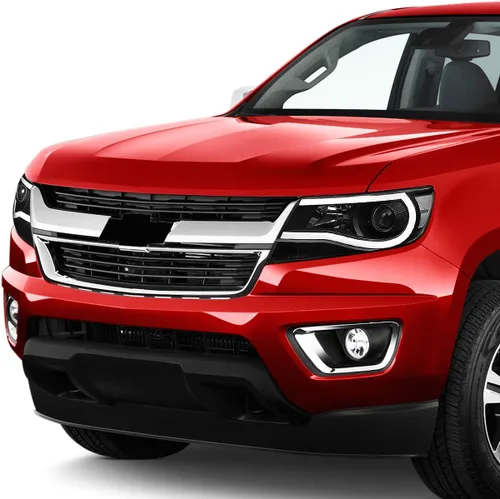 Vista 6 de Conjunto de faros delanteros Auto Dynasty compatible con Chevy Colorado 2015-2023, faros proyectores LED DRL con tira en U de repuesto, lado