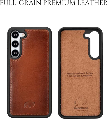 Vista 6 de BLACKBROOK Funda tipo cartera de piel para Samsung S24, extraíble 2 en 1, para carga inalámbrica, 4 ranuras para tarjetas, bolsillos para efectivo e