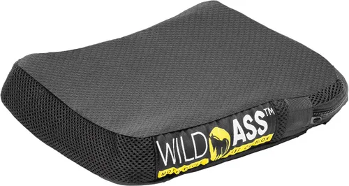 Pillion Airgel - Cojín de asiento de motocicleta, almohadilla ergonómica de ajuste de aire con cubierta y correas, máxima comodidad y alivio para