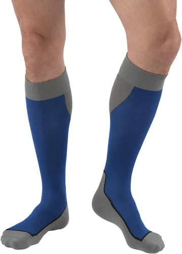 Vista 9 de Calcetines a la rodilla Jobst Sport, 20-30 mmHg 7529000-P, S, Blanco/Gris, 1