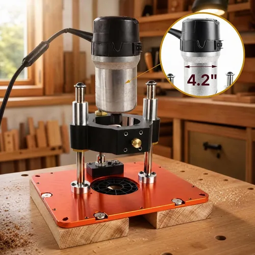 Vista 2 de Router Lift System, 4.2" Motor Fit, Placa de aluminio