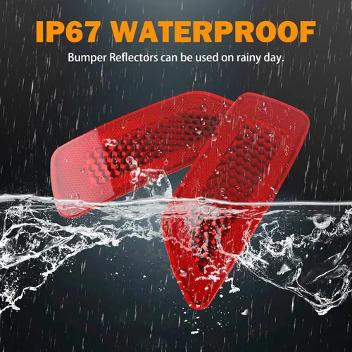 Vista 4 de Lámpara reflectora de parachoques trasero compatible con Jeep Grand Cherokee 2012-2018, Patriot 2013-2017, Dodge Journey 2012-2020 Reflectores