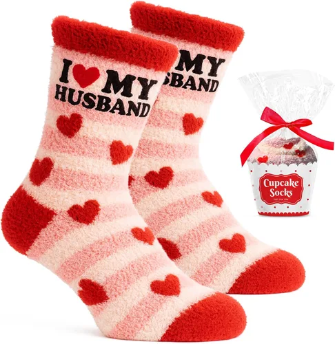 Valentines Day Gifts For Wife - Romantic Warm Socks For Her, Unique Anniversary Idea, Perfect Present For Women Birthday