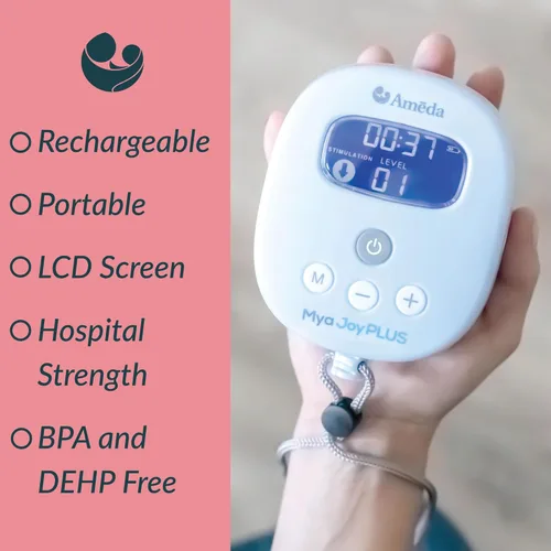 Vista 2 de Ameda MYA Joy Plus - Extractor de leche eléctrico Recargable Grado hospitalario Incluye HygieniKit y piezas de bomba Ameda Extractor