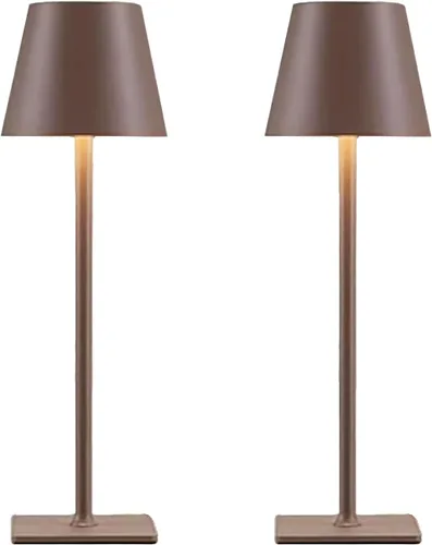 Vista 10 de Paquete de 2 lámparas de mesa inalámbricas - lámpara recargable de 6000mAh, luces de mesa impermeables para exteriores