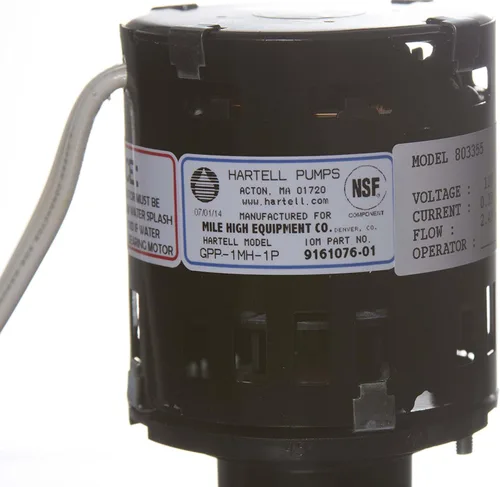 Ice-O-Matic Bomba de agua Ice O Matic 9161076-01 1550 rotaciones por minuto 115 voltios