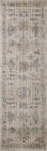 Vista 24 de Loloi Jean Stoffer Katherine Collection KES-02 Ocean/Coral 2'-7'' x 10'-0'', .25" Pile Height, Runner Rug