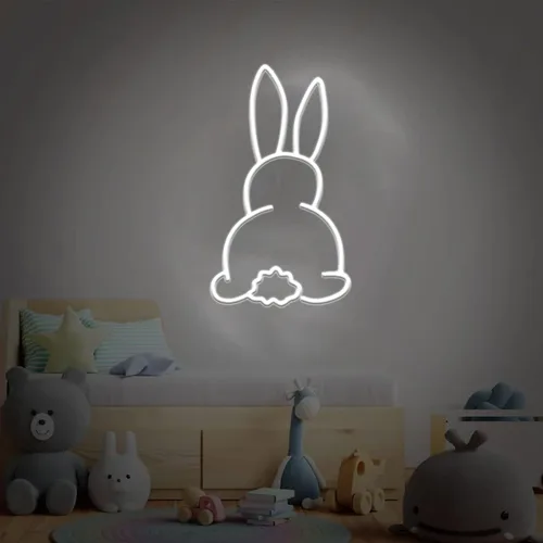 Letrero de neón para decoración de pared, hecho a mano, personalizable, para decoración de dormitorio, hogar, dormitorio, tamaño: 17.7 in