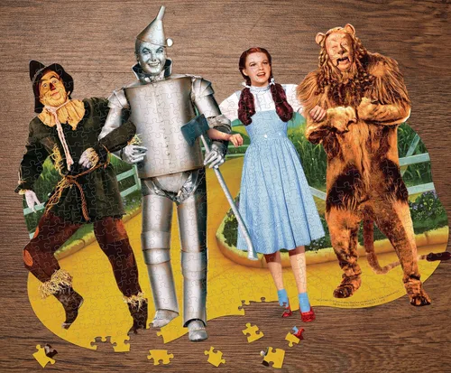 Vista 3 de Paper House Productions Wizard of Oz Off to See the Wizard - Rompecabezas de 478 piezas con forma troquelada