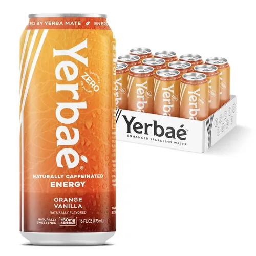 Vista 20 de Yerbae - Agua espumosa mejorada (12 unidades) Energy Yerba Mate 340 ml, lata