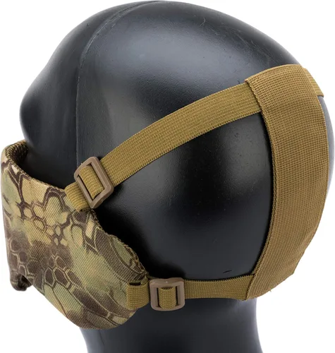 Vista 4 de Evike Airsoft - Matrix Battlefield Elite Mesh Face Pro con protección auditiva integrada (color: mandrágora)