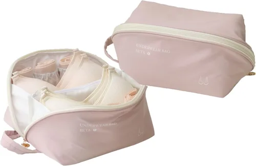 tianzong Cubo de embalaje de ropa interior de viaje para mujer, bolsa organizadora de equipaje portátil, bolsa de almacenamiento versátil de