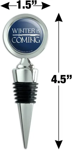 Vista 6 de Juego de tronos Winter is Coming tapón para botella de vino