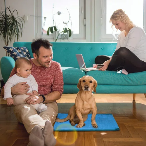 Vista 3 de MARUNDA Almohadilla térmica para mascotas, almohadilla térmica eléctrica para mascotas y gatos y perros, impermeable para interiores, temperatura
