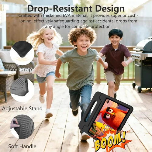 Vista 3 de Tablet infantil de 11 pulgadas Android 15 20GB + 128GB Octa-Core 8000mAh tableta Todder con funda a prueba de caídas, control parental, WiFi 6